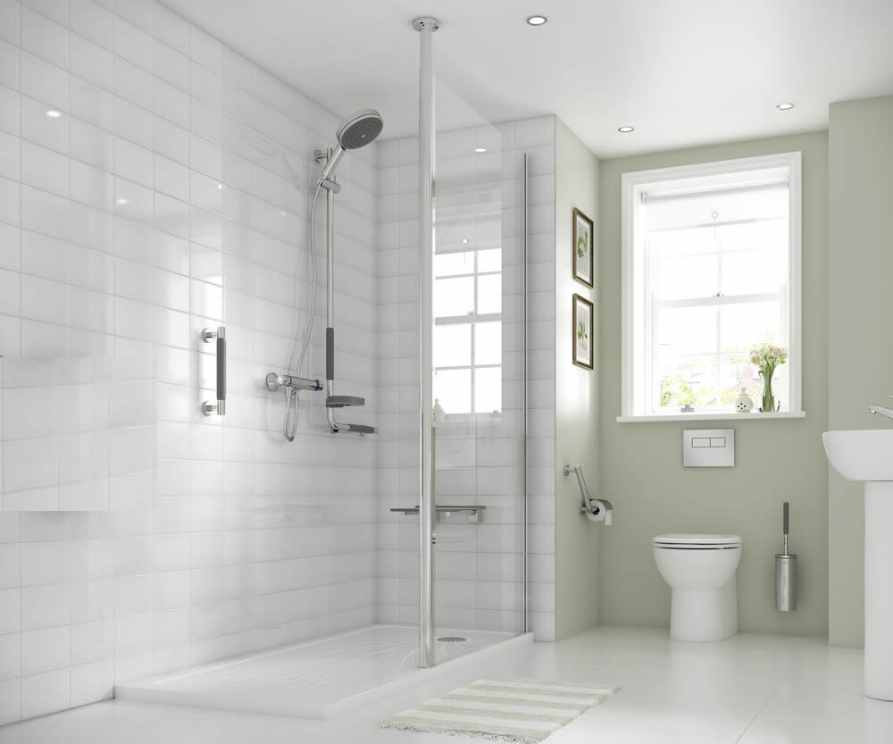 Disabled walk-in showers